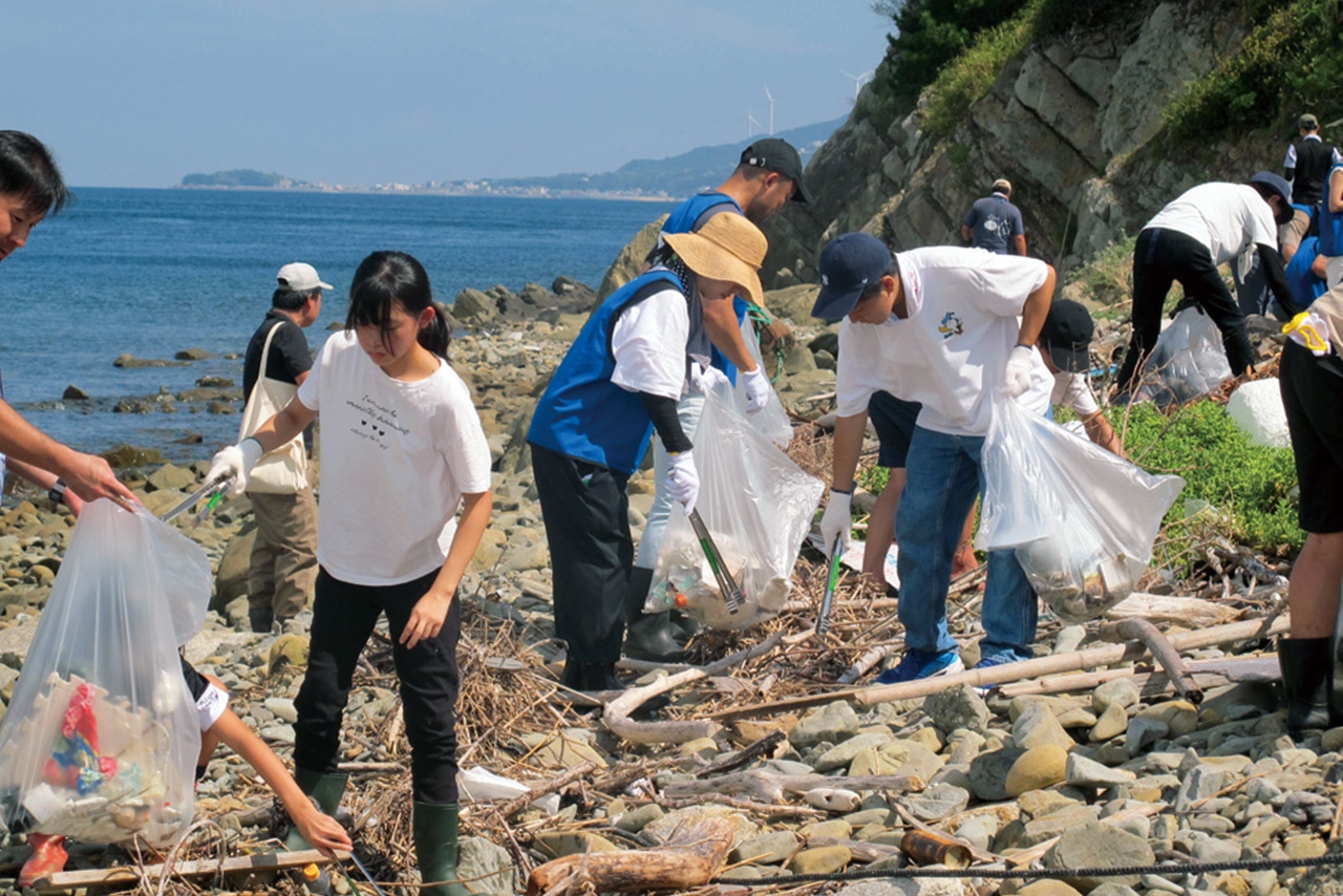 Scenes from local cleanup activities.