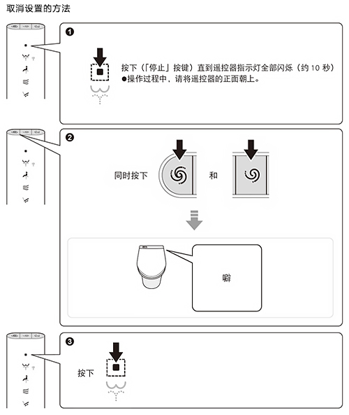 智能一体型坐便器冲洗水量设置不正确的解决方法-TOTO东陶