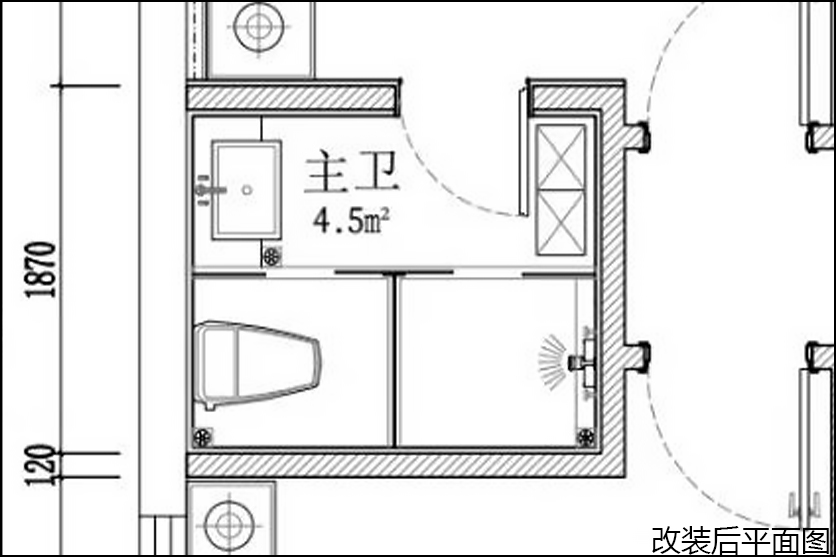 改装后平面图